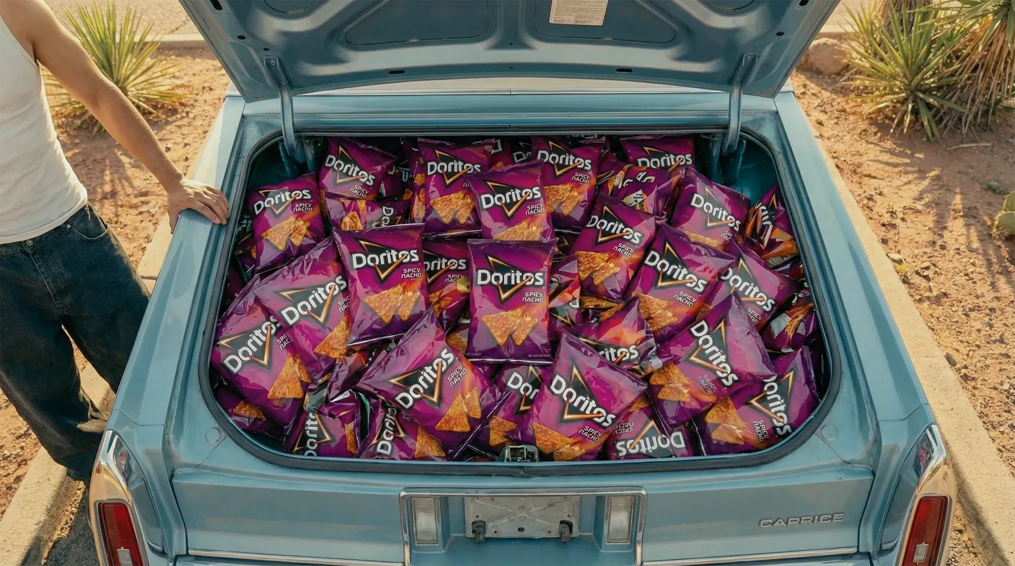 Doritos product shot in cinematic setting, demonstrating adaptive content production